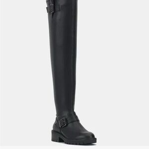 New In Box * Vince Camuto “Abrila” Black Knee-High Women's Boots - Wide Calf